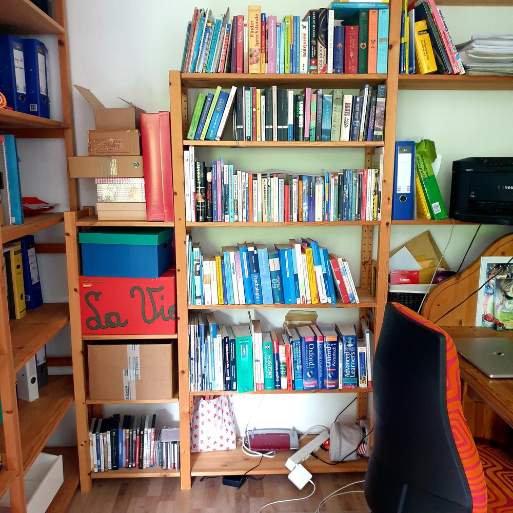 Projekt Lehrerin - Regal vorher Projekt Lehrerin - Regal vorher